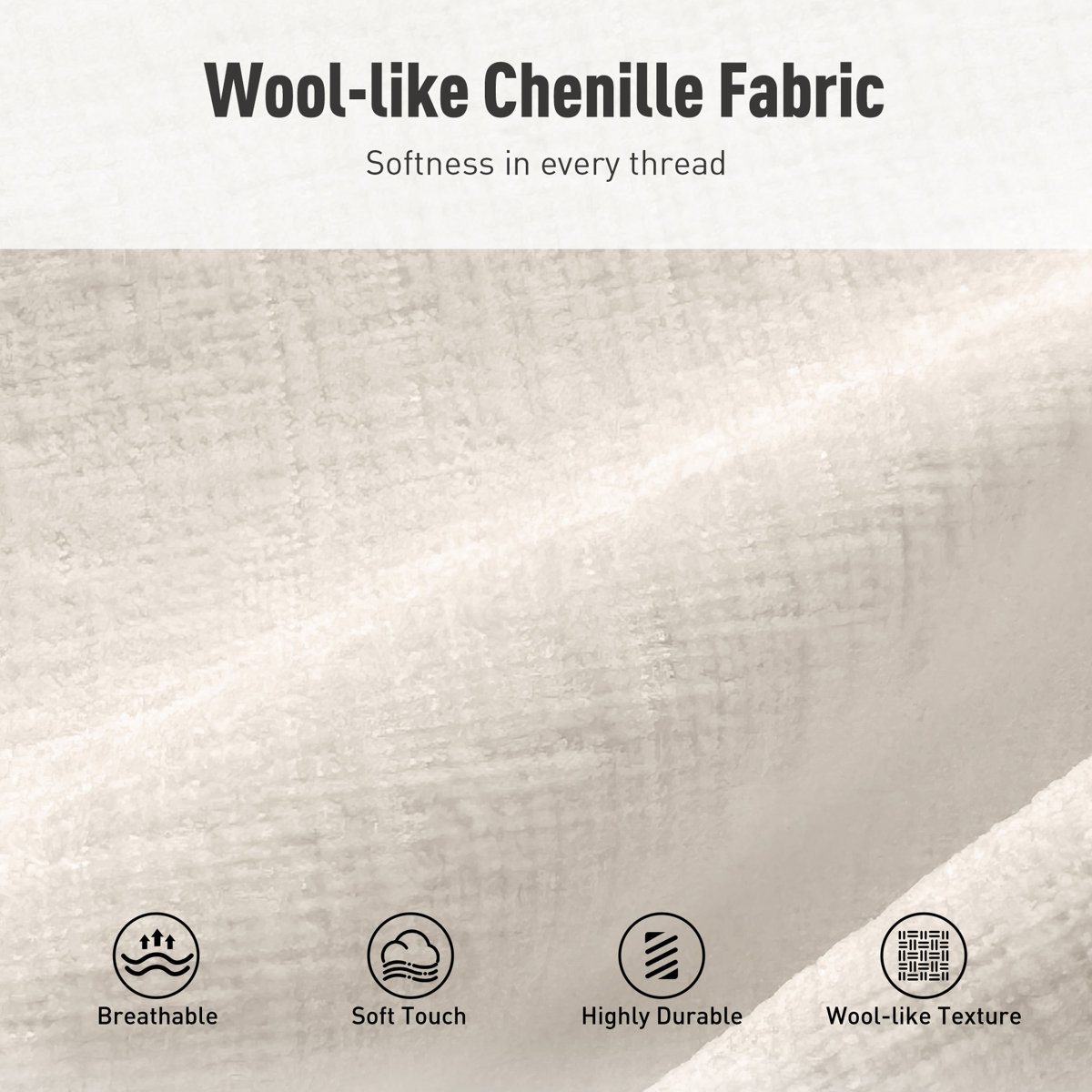 Deep Seat Sofa Chair With Throw Pillow